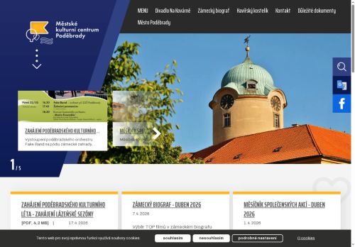 Zobrazit webové stránky Městské kulturní centrum Poděbrady