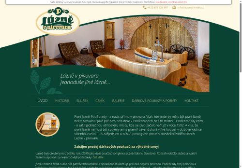 Zobrazit webové stránky Lázně v pivovaru Poděbrady