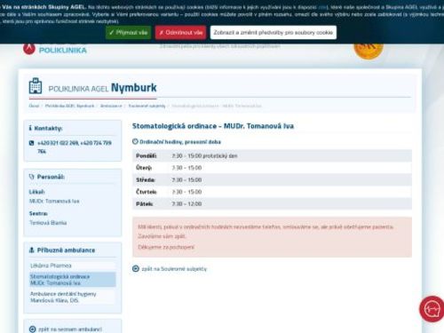 Stomatologická ordinace - MUDr. Iva Tomanová