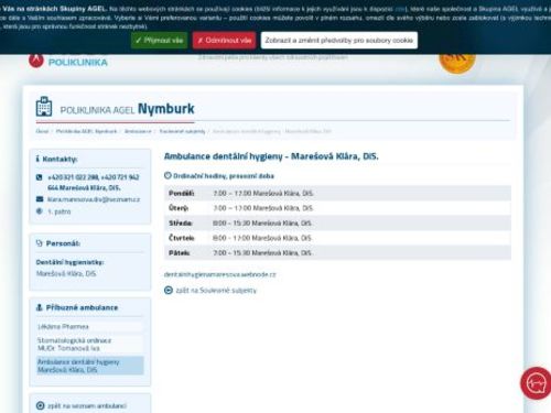 Ambulance dentální hygieny - Pavla Knížková, DiS., Klára Marešová, DiS.