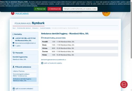 Zobrazit webové stránky Ambulance dentální hygieny - Pavla Knížková, DiS., Klára Marešová, DiS.