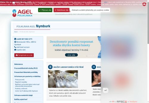Zobrazit webové stránky Poliklinika AGEL Nymburk