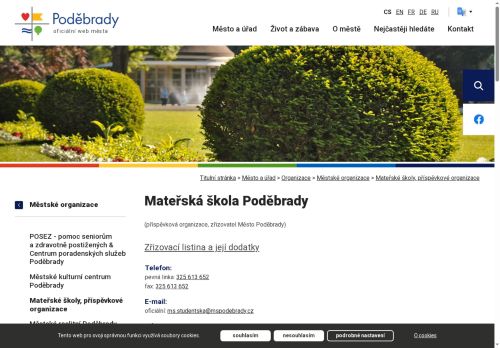 Zobrazit webové stránky Mateřská škola Poděbrady