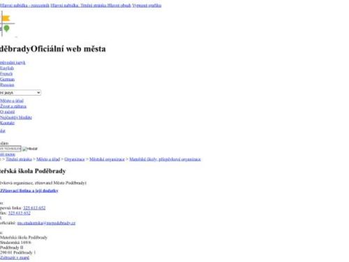 Mateřská škola Poděbrady