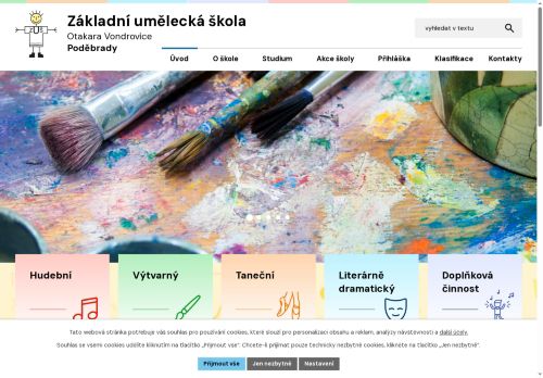 Zobrazit webové stránky Základní umělecká škola Otakara Vondrovice Poděbrady