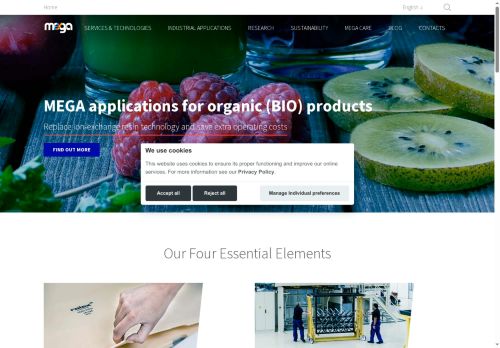 Webové stránky MEGA-TEC s.r.o., Bystřice nad Pernštejnem