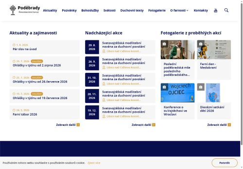 Zobrazit webové stránky Římskokatolická farnost - proboštství Poděbrady