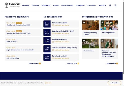 Zobrazit webové stránky Římskokatolická farnost - proboštství Poděbrady