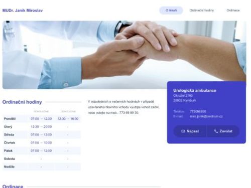 Urologická ambulance - MUDr. Miroslav Janík