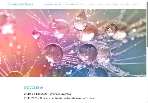 Zobrazit webové stránky Ambulance gynekologie a porodnictví - MUDr. Vratislav Šimon