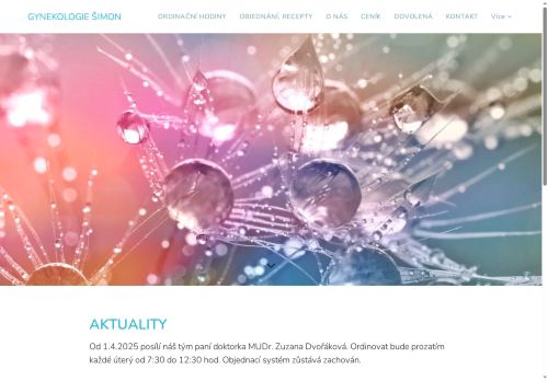 Zobrazit webové stránky Ambulance gynekologie a porodnictví - MUDr. Vratislav Šimon