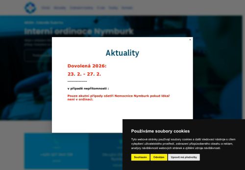 Zobrazit webové stránky Interní ambulance - MUDr. Zdeněk Šubrta