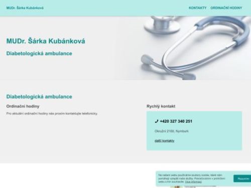 Diabetologická ambulance - MUDr. Šárka Kubánková