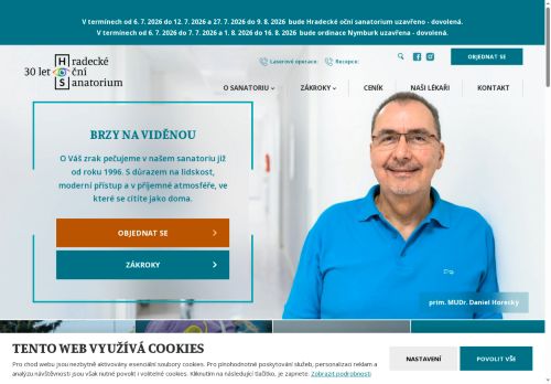 Zobrazit webové stránky Hradecké oční sanatorium spol. s.r.o. - MUDr. Kateřina Němcová