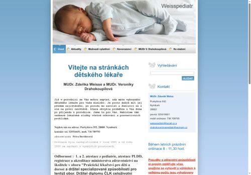 Zobrazit webové stránky Praktický lékař pro děti a dorost - MUDr. Zdeněk Weiss