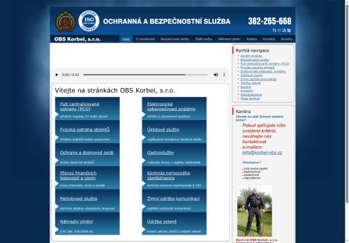 OBS Korbel, s.r.o. nabízí práci na pozici Ostraha v obci Březnice