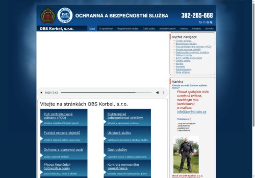 Webové stránky Zdeněk Korbel, Březnice