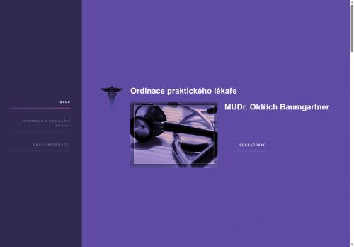 Zobrazit webové stránky Praktický lékař pro dospělé - MUDr. Oldřich Baumgartner
