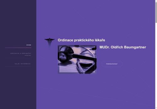 Zobrazit webové stránky Praktický lékař pro dospělé - MUDr. Oldřich Baumgartner