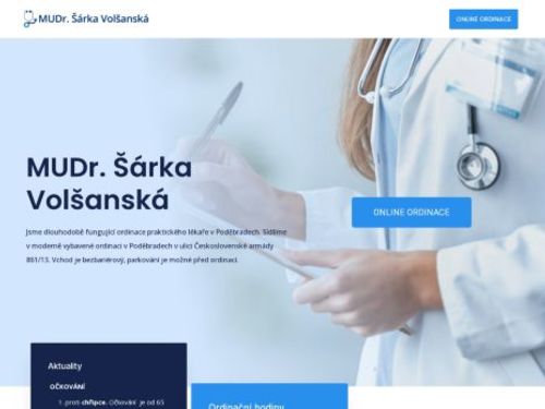 Praktický lékař pro dospělé - MUDr. Šárka Volšanská
