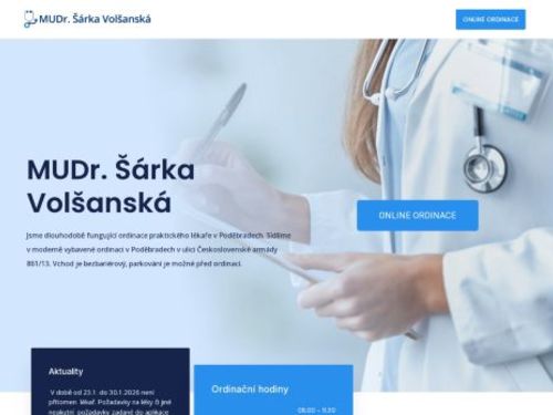 Praktický lékař pro dospělé - MUDr. Šárka Volšanská