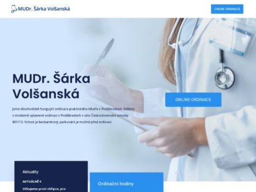 Praktický lékař pro dospělé - MUDr. Šárka Volšanská