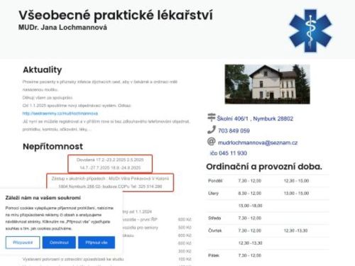 Praktický lékař pro dospělé - MUDr. Jana Lochmannová