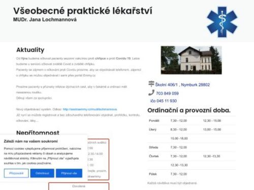 Praktický lékař pro dospělé - MUDr. Jana Lochmannová