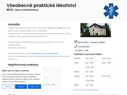 Praktický lékař pro dospělé - MUDr. Jana Lochmannová
