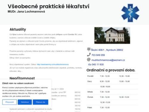 Praktický lékař pro dospělé - MUDr. Jana Lochmannová