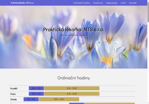 Zobrazit webové stránky Praktický lékař pro dospělé NTS s.r.o. - MUDr. Nikola Tomanová Sojková