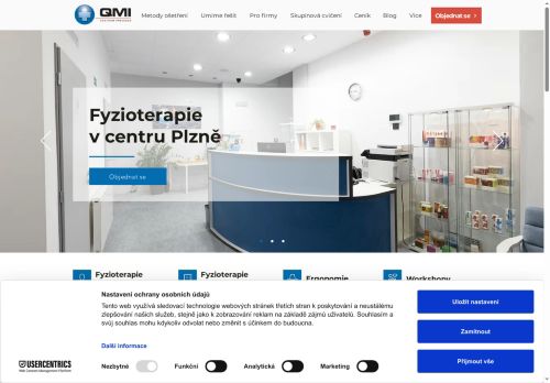 Zobrazit webové stránky Fyzioterapie - QMI Centrum prevence