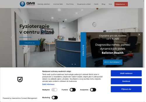 Zobrazit webové stránky Fyzioterapie - QMI Centrum prevence