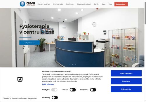 Zobrazit webové stránky Fyzioterapie - QMI Centrum prevence