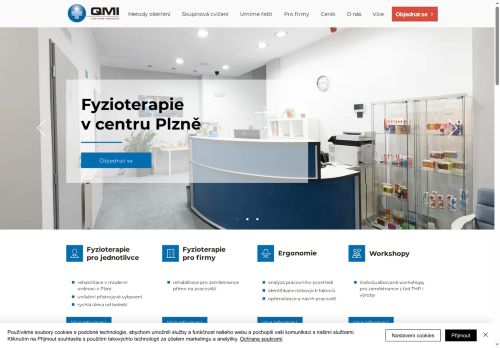 Zobrazit webové stránky Fyzioterapie - QMI Centrum prevence