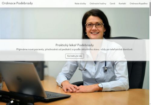Zobrazit webové stránky Praktický lékař pro dospělé Ordinace Kopidlno s.r.o., pobočka Poděbrady - MUDr. Renáta Ulrychová, MUDr. Renáta Petrová