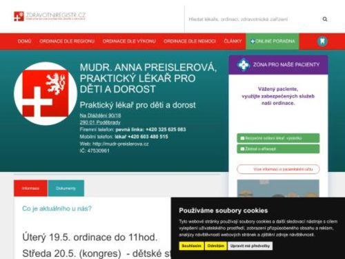 Praktický lékař pro děti a dorost - MUDr. Anna Preislerová