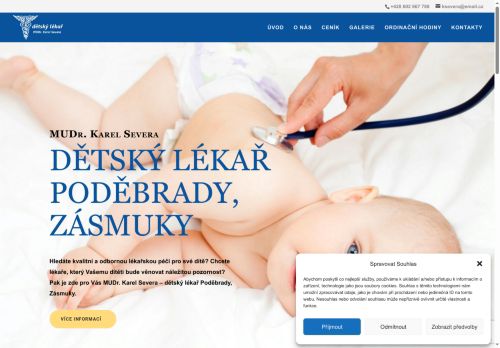 Zobrazit webové stránky Praktický lékař pro děti a dorost - MUDr. Karel Severa