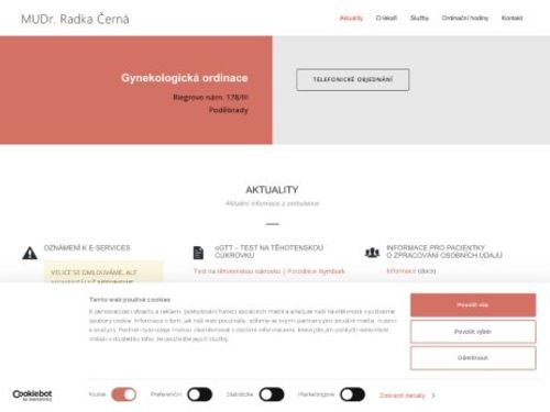 Gynekologická ambulance - MUDr. Radka Černá