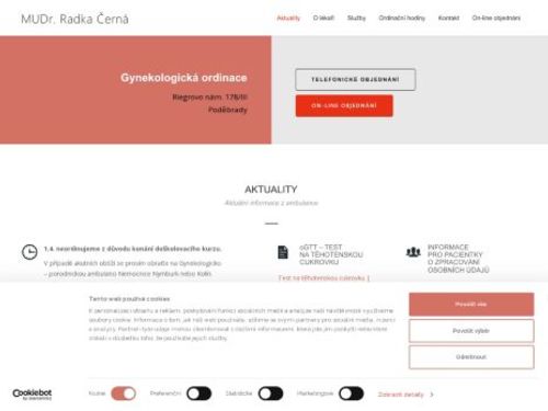 Gynekologická ambulance - MUDr. Radka Černá