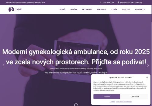 Zobrazit webové stránky Gynekologická ambulance - MUDr. Lukáš Čapek