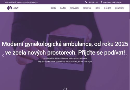 Zobrazit webové stránky Gynekologická ambulance - MUDr. Lukáš Čapek