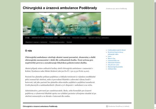 Zobrazit webové stránky Chirurgická a ortopedická ambulance - MUDr. Vladimír Švejcar, MUDr. Josef Oupický, MUDr. Jiří Boháč