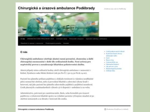 Chirurgická a ortopedická ambulance - MUDr. Vladimír Švejcar, MUDr. Josef Oupický, MUDr. Jiří Boháč