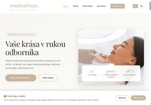 Zobrazit webové stránky Estetická chirurgie Medicalface - MUDr. Jiří Boháč