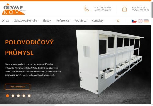 OLYMP - KOV, spol. s r.o. nabízí práci na pozici Zámečník - brusič/přípravář (m/ž) v obci Rostěnice-Zvonovice
