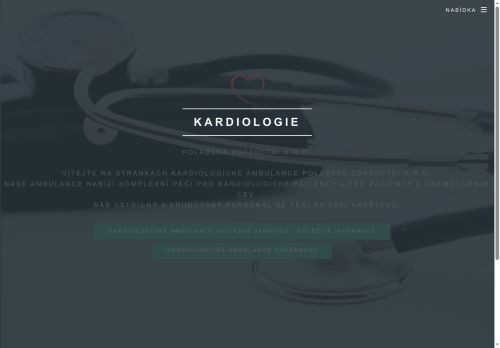 Zobrazit webové stránky Kardiologická ambulance Polabská zdravotní s.r.o. - MUDr. Magdalena Sionová Ph.D., MUDr. Josef Kroupa Ph.D., MUDr. Petra Buderová Ph.D.