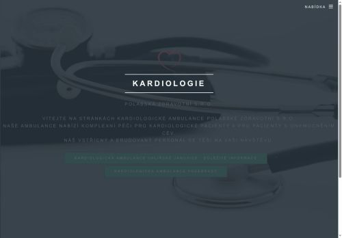 Zobrazit webové stránky Kardiologická ambulance Polabská zdravotní s.r.o. - MUDr. Magdalena Sionová Ph.D., MUDr. Josef Kroupa Ph.D., MUDr. Petra Buderová Ph.D.