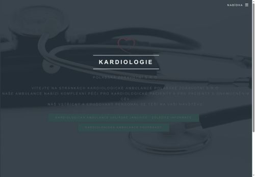 Zobrazit webové stránky Kardiologická ambulance Polabská zdravotní s.r.o. - MUDr. Magdalena Sionová Ph.D., MUDr. Josef Kroupa Ph.D., MUDr. Petra Buderová Ph.D.