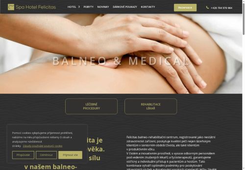 Zobrazit webové stránky Ambulantní rehabilitace Spa Hotel Felicitas